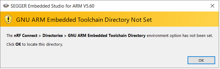 Open GNU ARM Embedded Toolchain directory