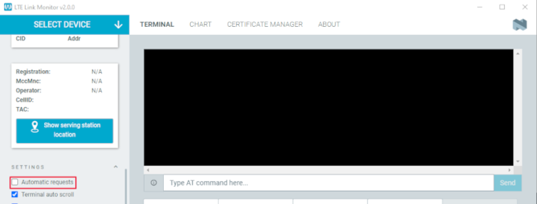 LTE Link Monitor - Automatic requests check box