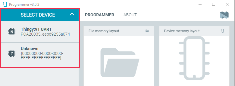 Programmer - Select device