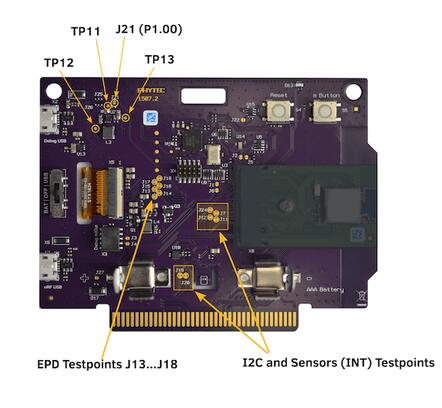 reel board Jumper and Testpoints