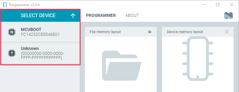 Programmer - Select device