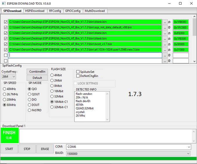 ESP8266 AT Bin V1.7.3