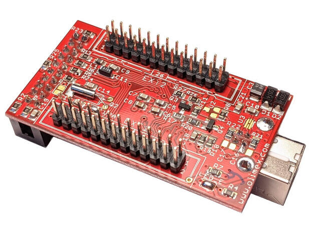 OLIMEX-STM32-H103 bottom