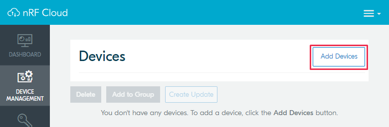 nRF Cloud - Add Devices