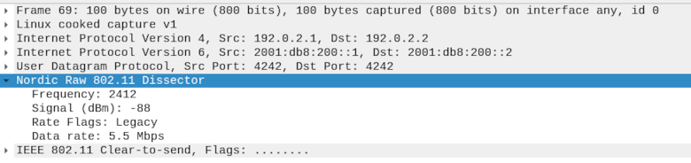 Wireshark decode Nordic Raw 802.11