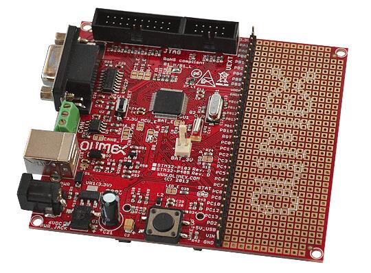 OLIMEX-STM32-P405 connectors