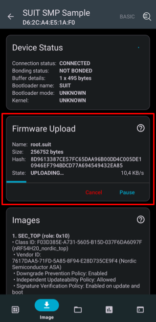 Firmware UPLOADING