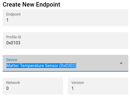Create New Endpoint menu in ZAP tool